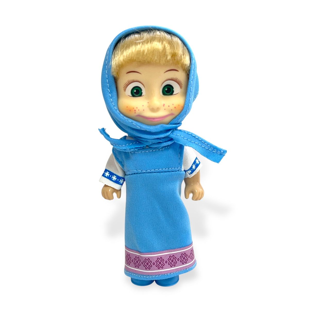 MASHA Y EL OSO - Juguete Muñeca Masha Vestido Celeste - Masha Y El Oso