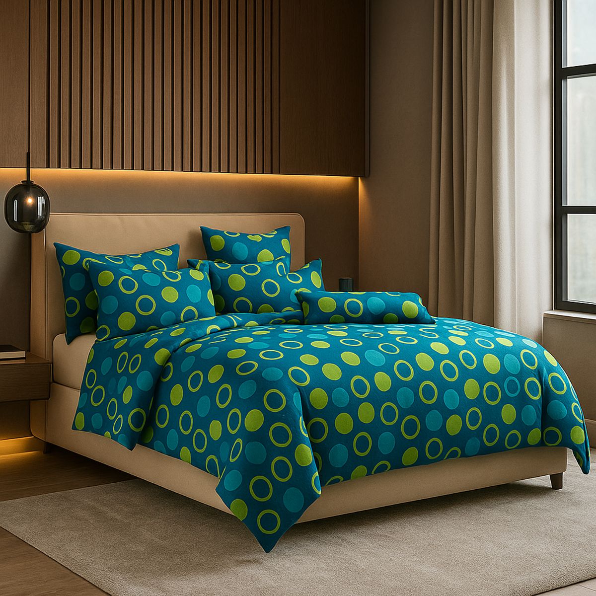 ARMONIA - Ropa de cama 2plz rosa pastel escocés 800 hilos 825