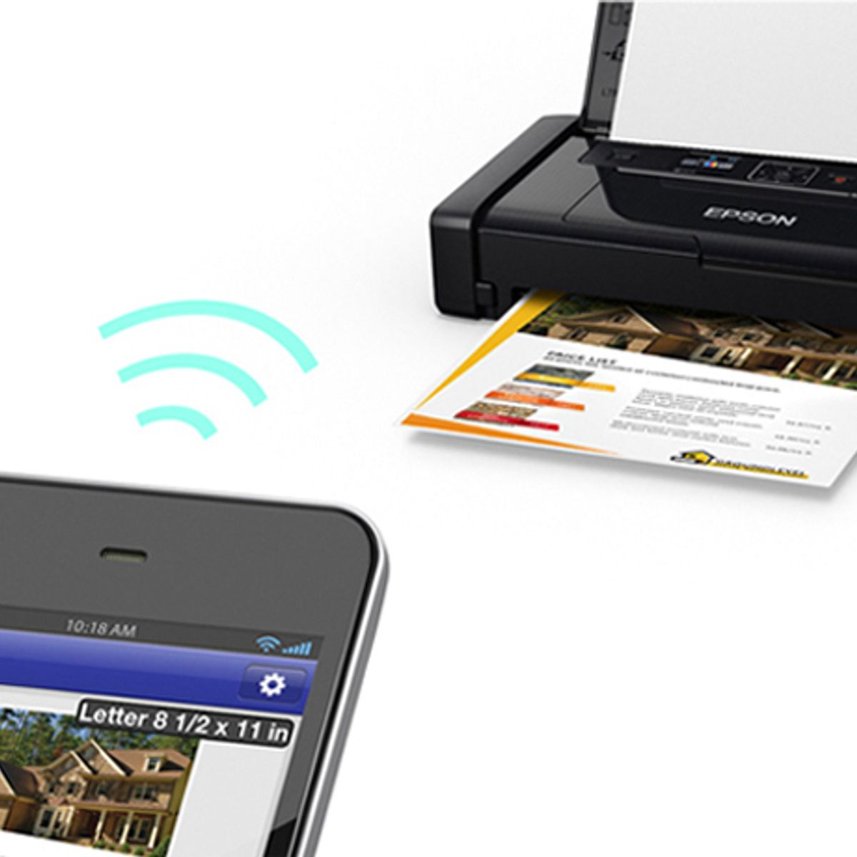 EPSON - Impresora portátil inalámbrica Epson WorkForce WF-100