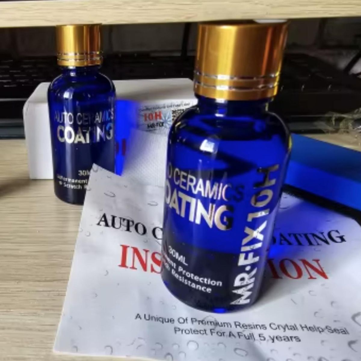 GENERICO - Protector Ceramico Revestimiento Para Pintura 2 Botellas