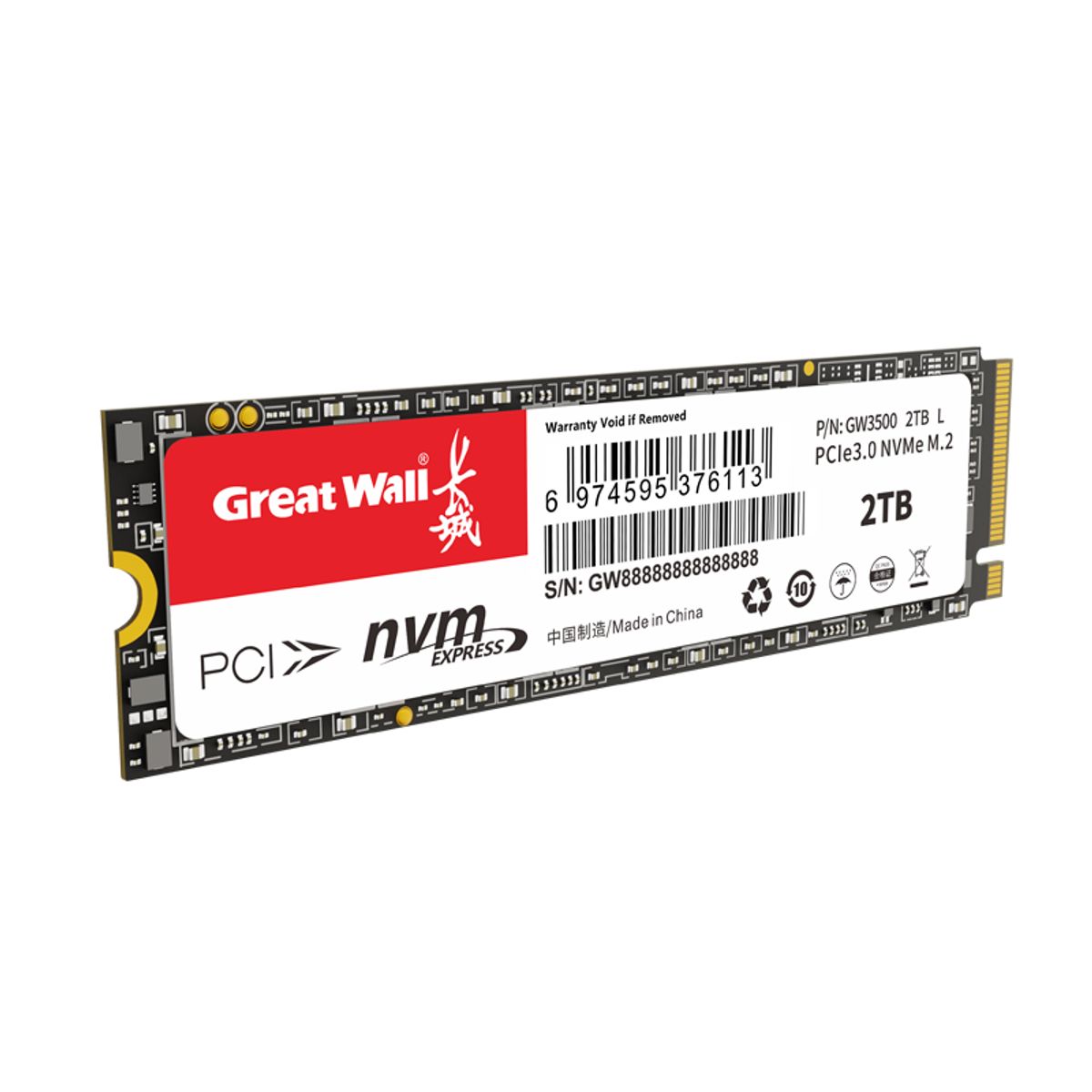GREAT WALL - Disco Dure SSD Great Wall 2TB PCIe30 NVMe M2 GW3500
