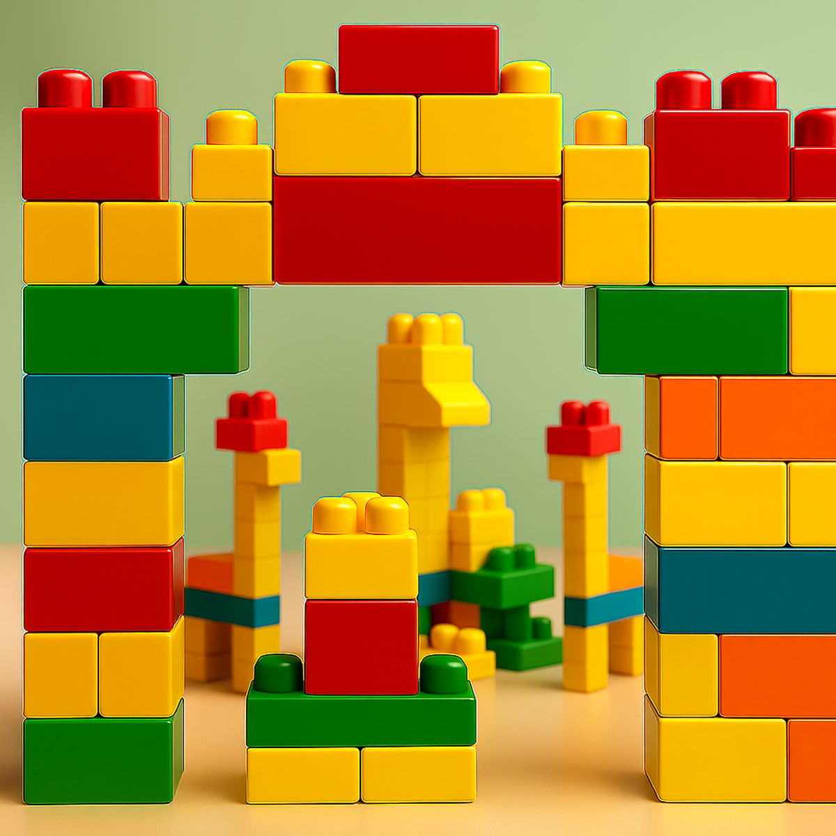 ARMONIA - Juguete construcción 50 bloques XL made in Chile aprendizaje