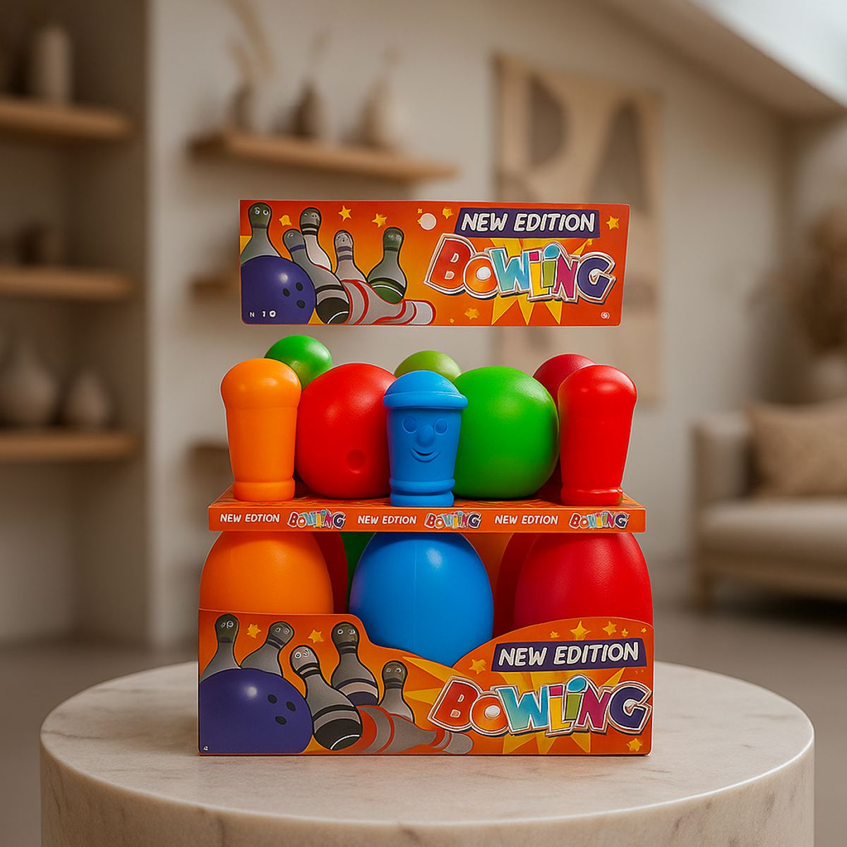 ARMONIA - Juego palitroques gigante 6 pinos y 2 bolas para patio