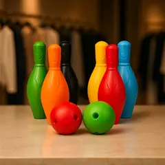 ARMONIA - Bowling de jardín 6 pinos grandes con 2 bolas resistentes