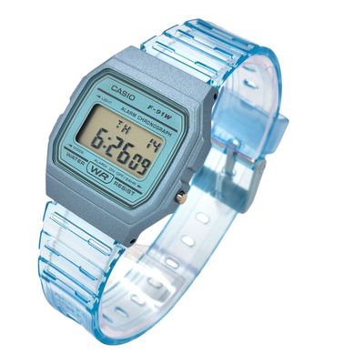 Imagen 2 del producto Reloj de pulsera unisex F-91WS-2 celeste