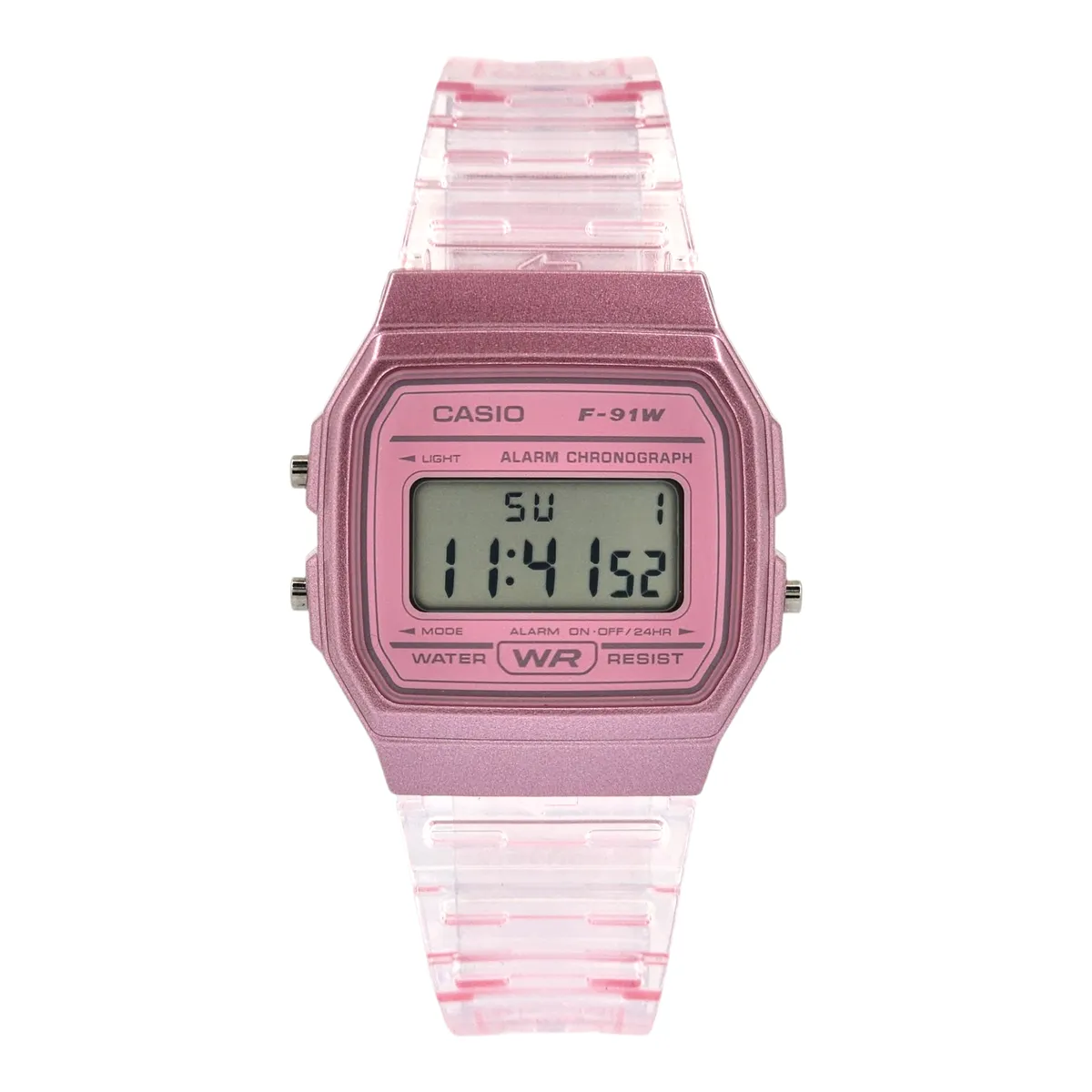 CASIO - Reloj de pulsera Casio dama F-91WS-4 rosa