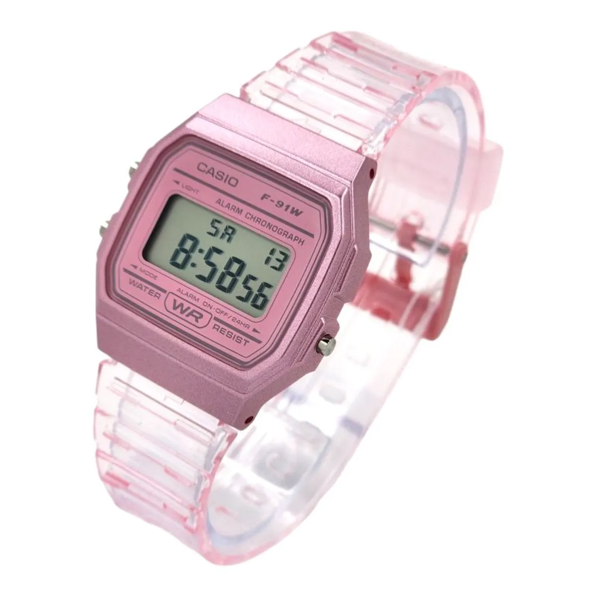 CASIO - Reloj de pulsera Casio dama F-91WS-4 rosa