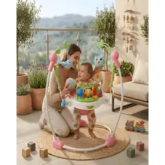 GENERICO - BABY JUMPER PARA NIÑAS ROSADO