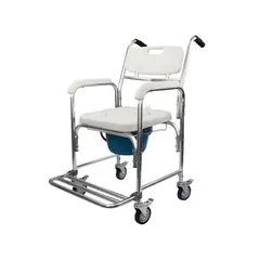 GLOMED - Silla De Baño Con Ruedas 3 En 1