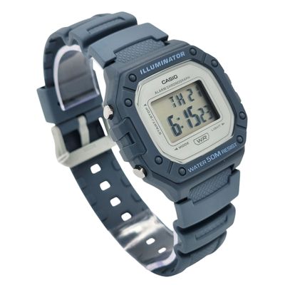 Imagen 2 del producto Reloj de pulsera unisex W-218HC-2AV correa resina celeste fondo gris