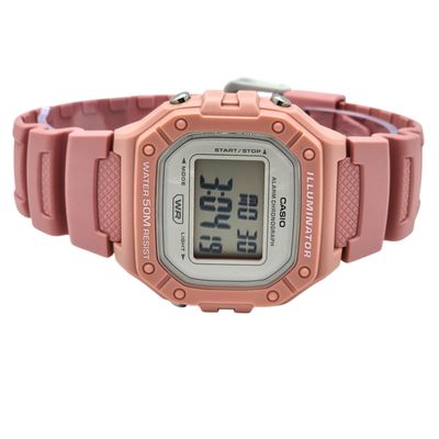 Imagen 2 del producto Reloj de pulsera unisex W-218HC-4AV correa resina rosa fondo gris