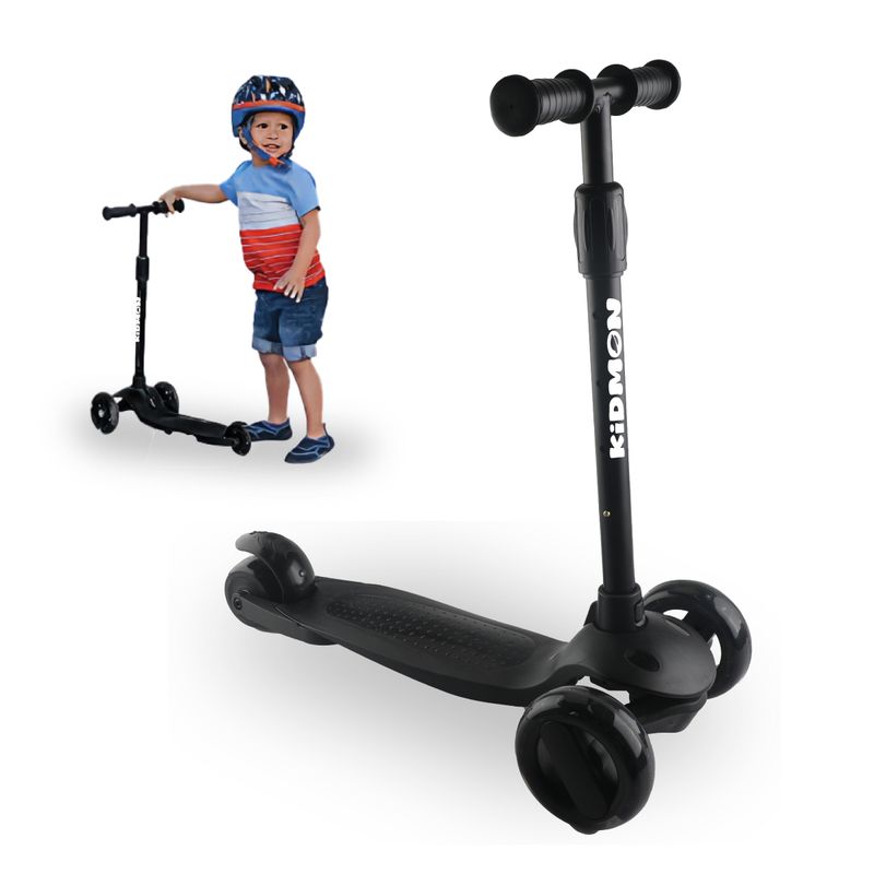 CHILE TENDENCIA - Scooter Aluminio Kidmon Plegable Monopatin 3 Ruedas de Luces