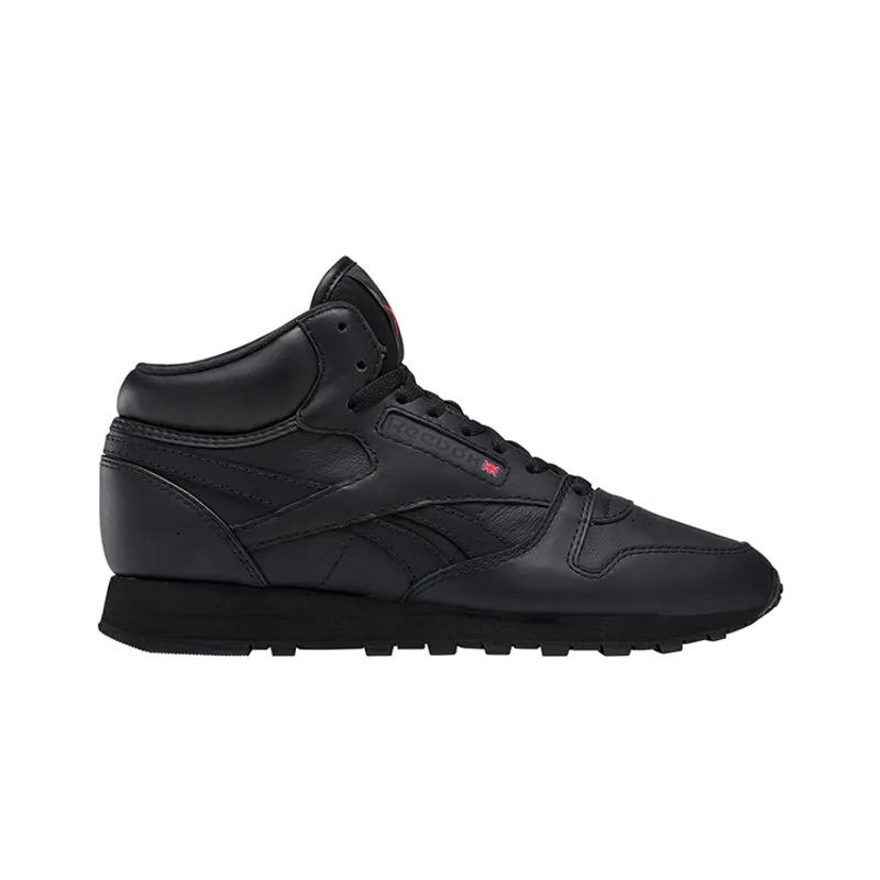 REEBOK - Zapatilla Reebok Classic Leather Mid Mono Negro