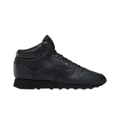 REEBOK - Zapatilla Classic Leather Mid Mono Negro
