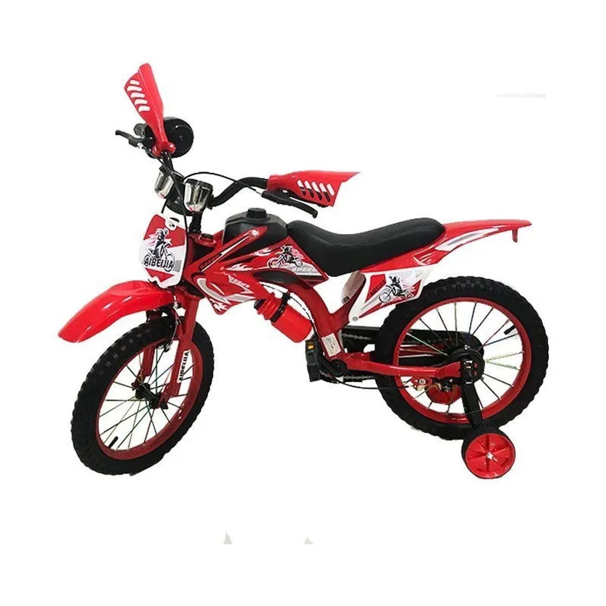 GENERICO - Bicicleta Aro 16 De Niño MotoBike Bici Estilo Motocross
