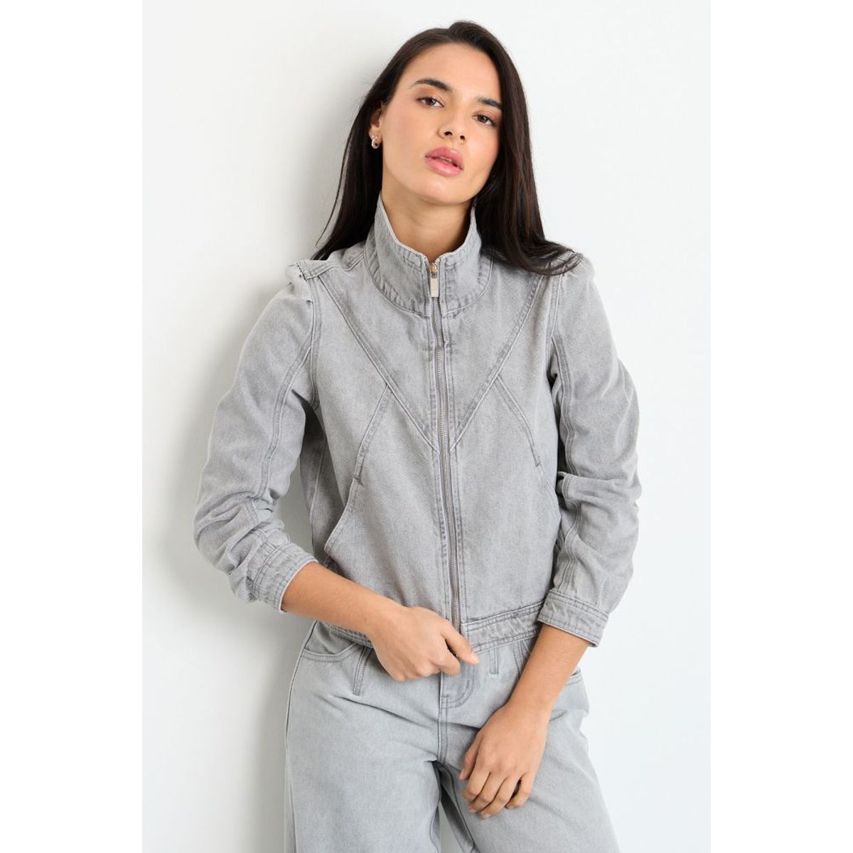 IO - Chaqueta Mujer Gris IO