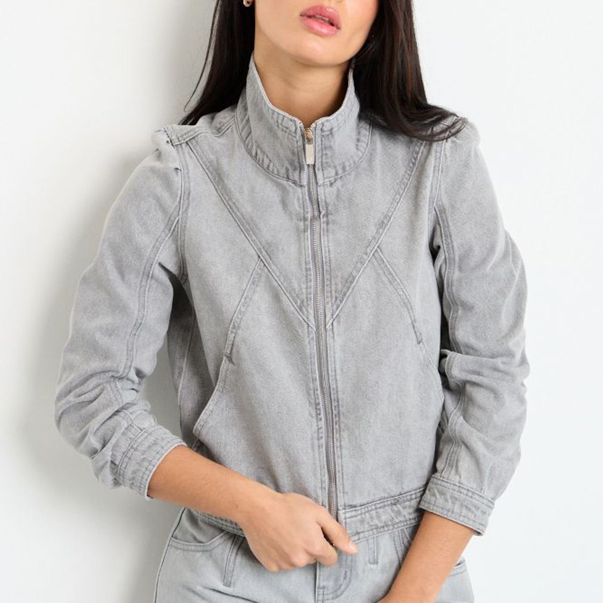 IO - Chaqueta Mujer Gris IO
