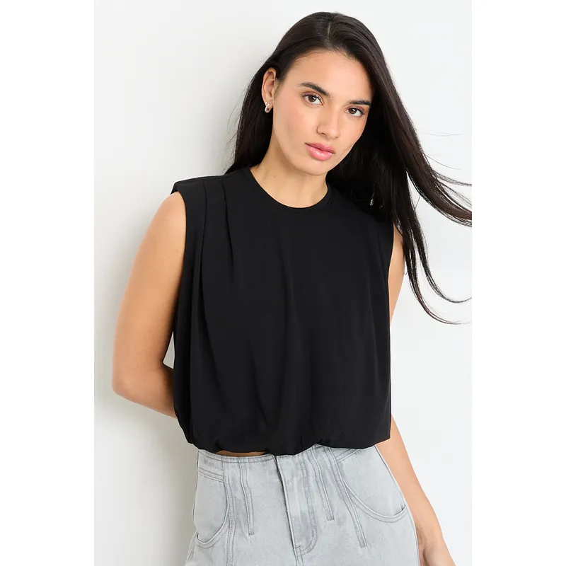 IO - Polera Sin Mangas Mujer Negro IO