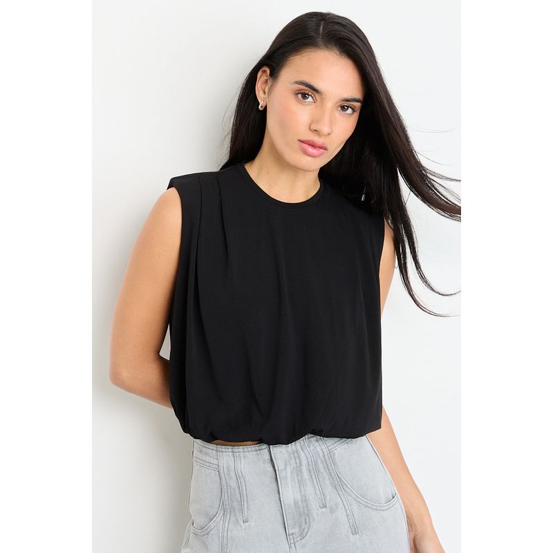 IO - Polera Sin Mangas Mujer Negro IO