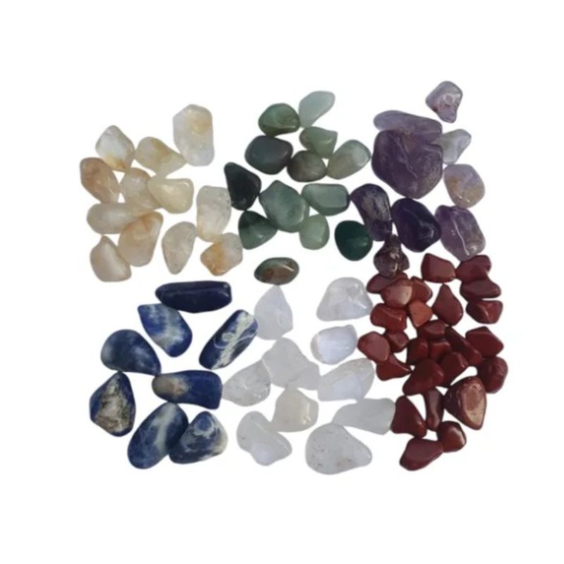 GENERICO - Kit Piedras Energéticas Semipreciosas. Pack 6 Unidades 50gr. c/u