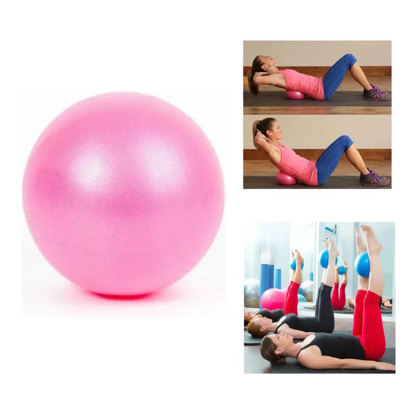 GENERICO - Pelota De Yoga/pilates/fisioterapia De 25 Cm Rosa