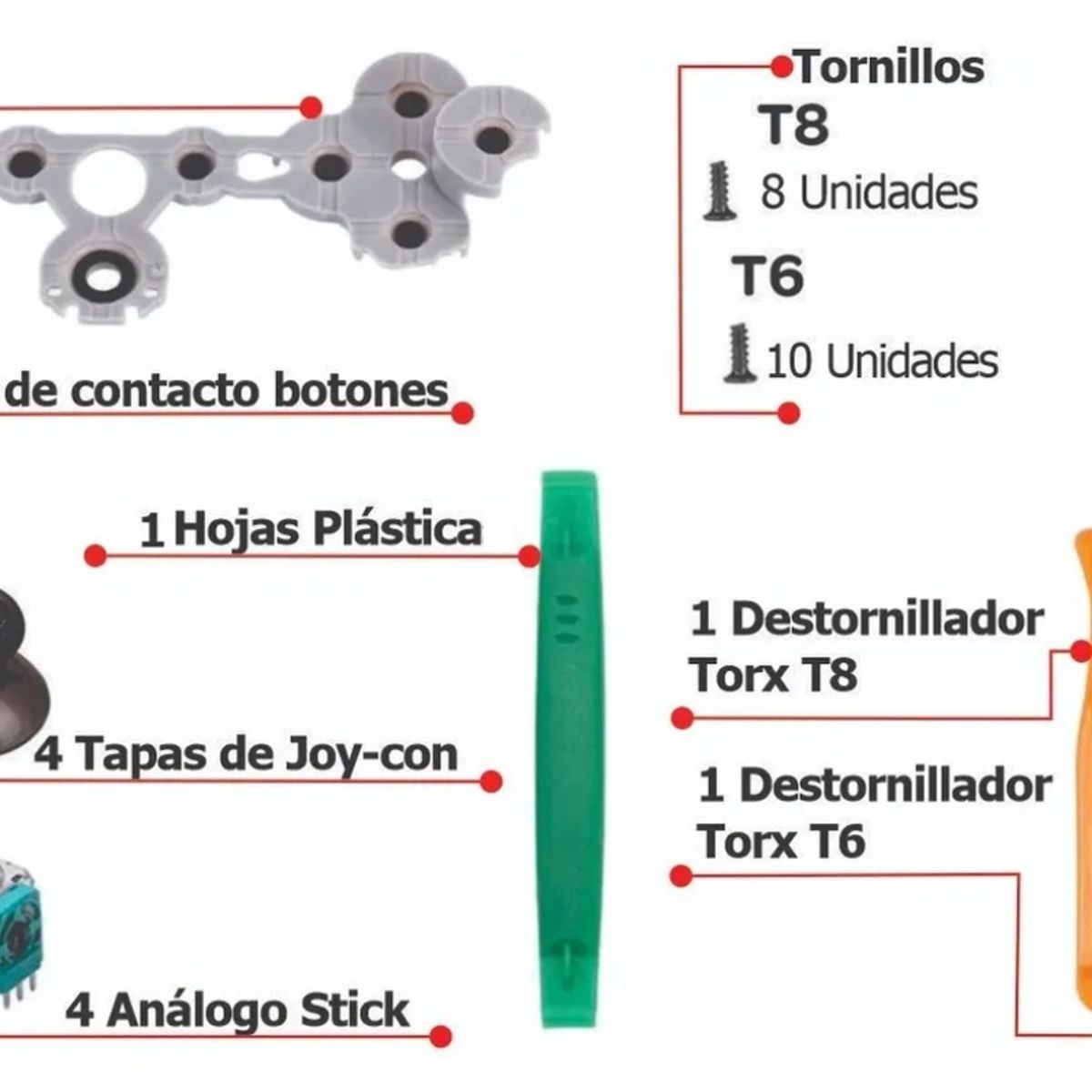 GENERICO - Kit Destornillador Compatible Xbox One Full
