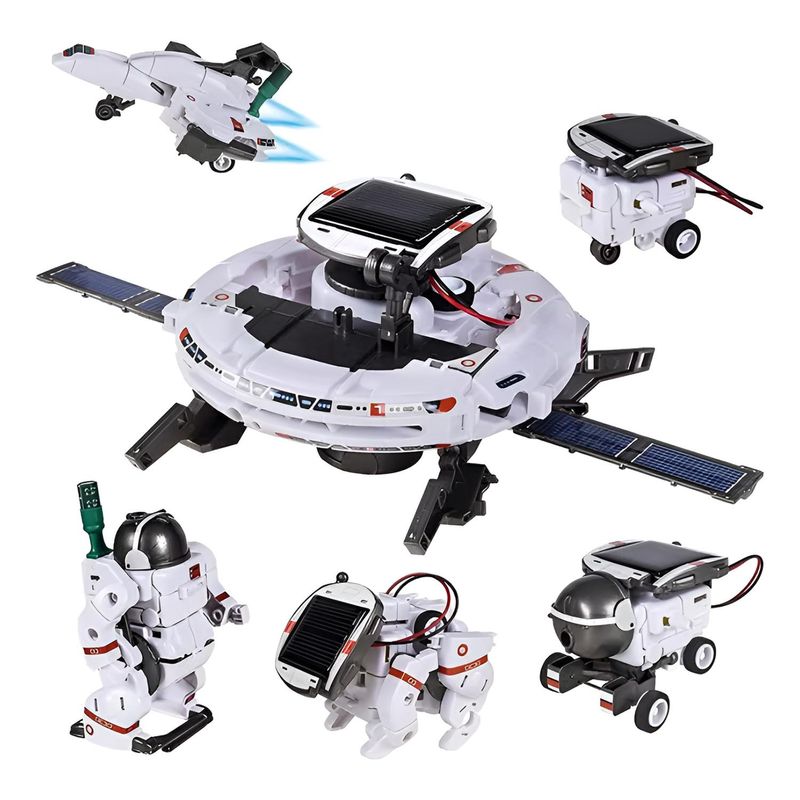 GENERICO - Robot De Juguete Solar 6 En 1 Para Niños