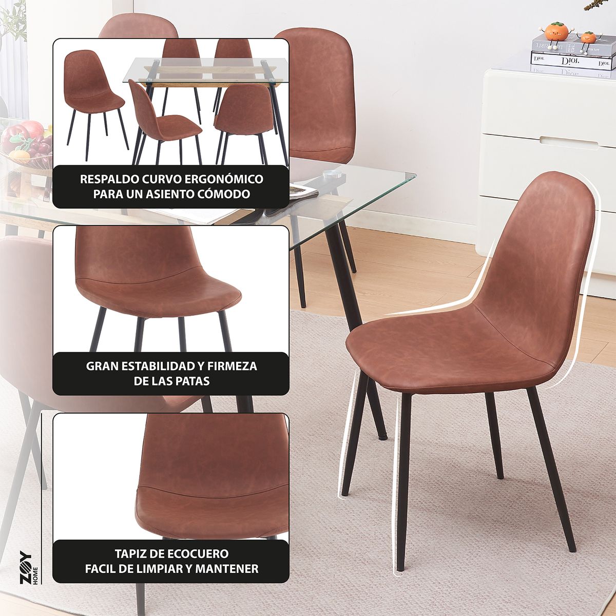 WDS HOME - Juego de Comedor Creta 1+6