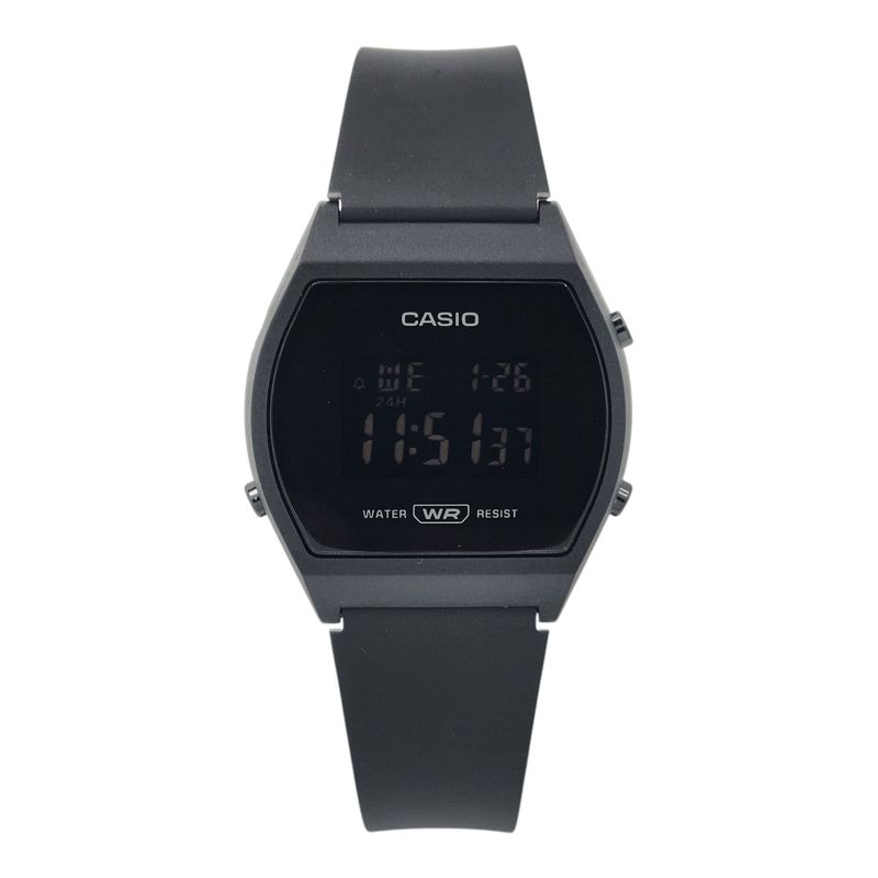 CASIO - Reloj de pulsera Casio unisex LW-204-1B correa resina negro esfera negro