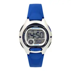 CASIO - Reloj de pulsera dama LW-200-2AV correa resina azul digital