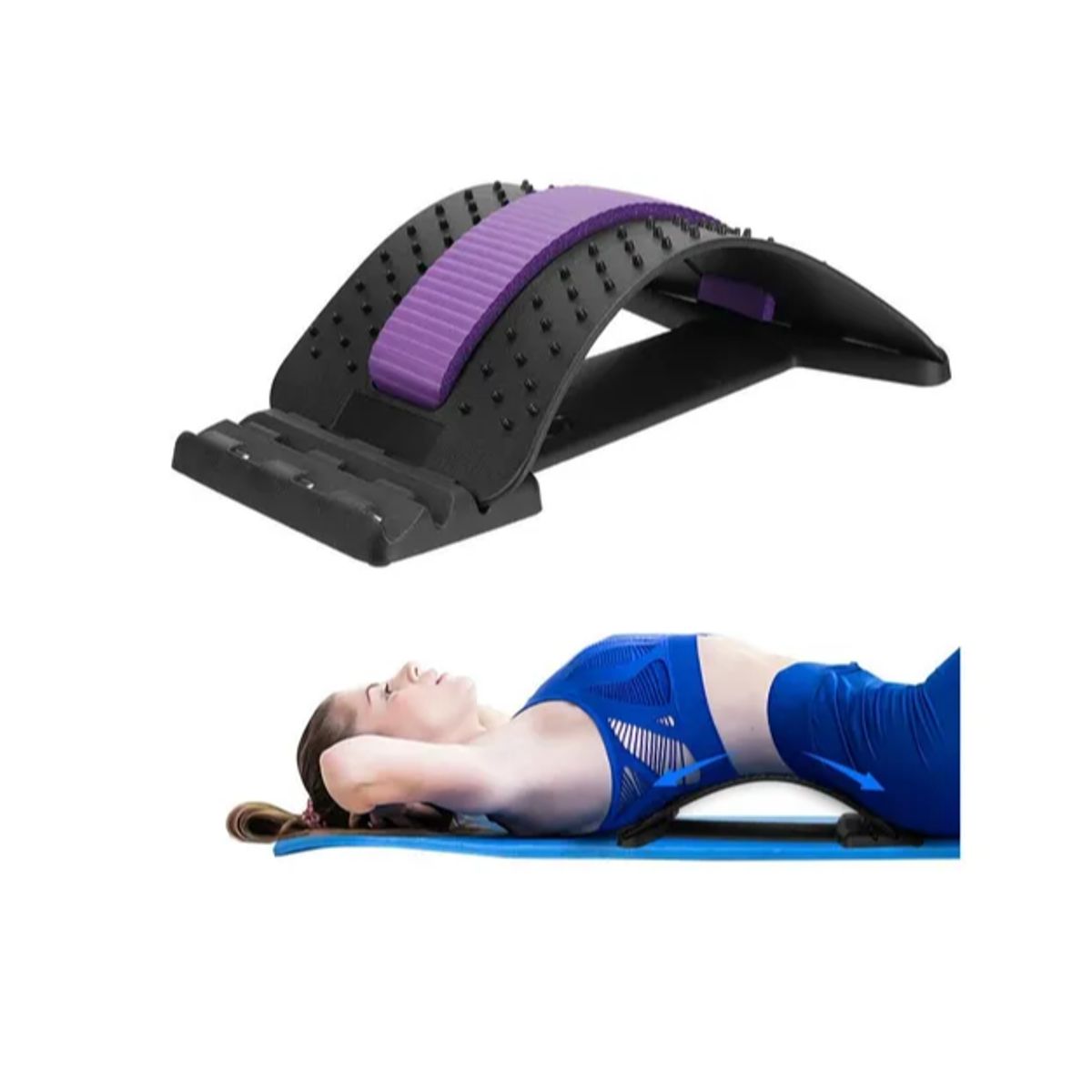 GENERICO - Masajeador Lumbar Corrector De Espalda Estiramiento Magic