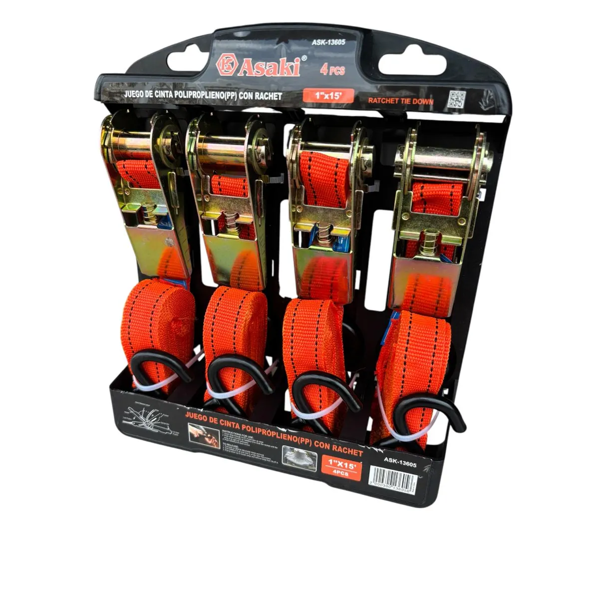 GENERICO - Eslinga De Amarre 4,6 Mts Para 400 Kg Camion Mudanza Fletes