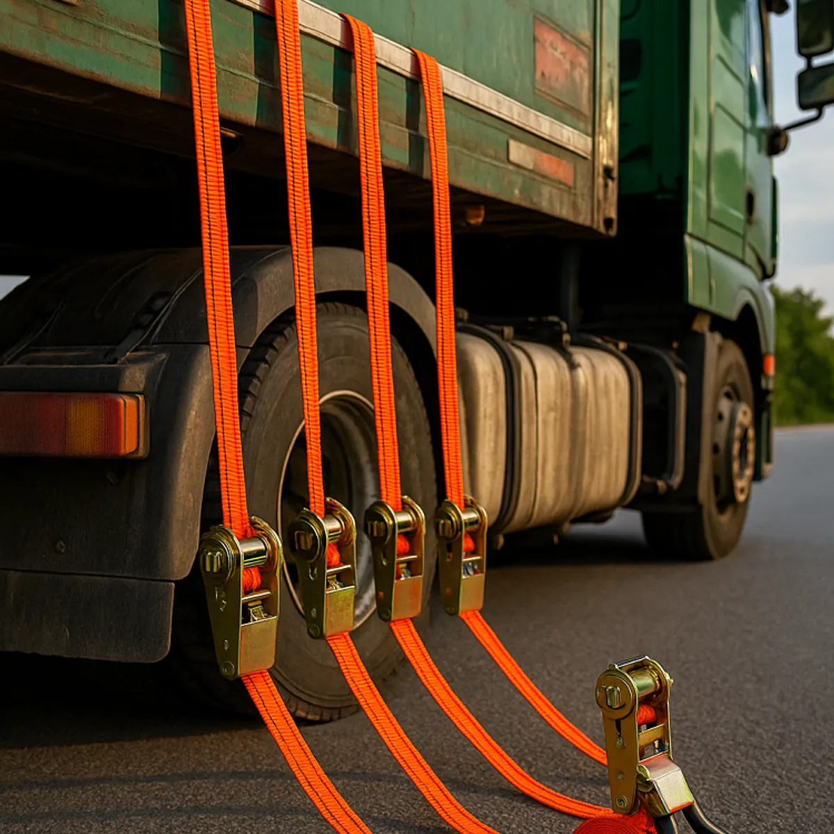 GENERICO - Eslinga De Amarre 4,6 Mts Para 400 Kg Camion Mudanza Fletes