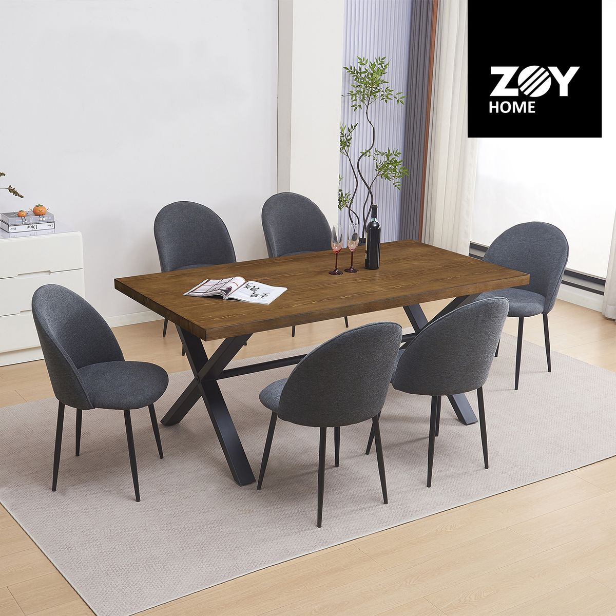 WDS HOME - Juego de Comedor Lombok 1+6