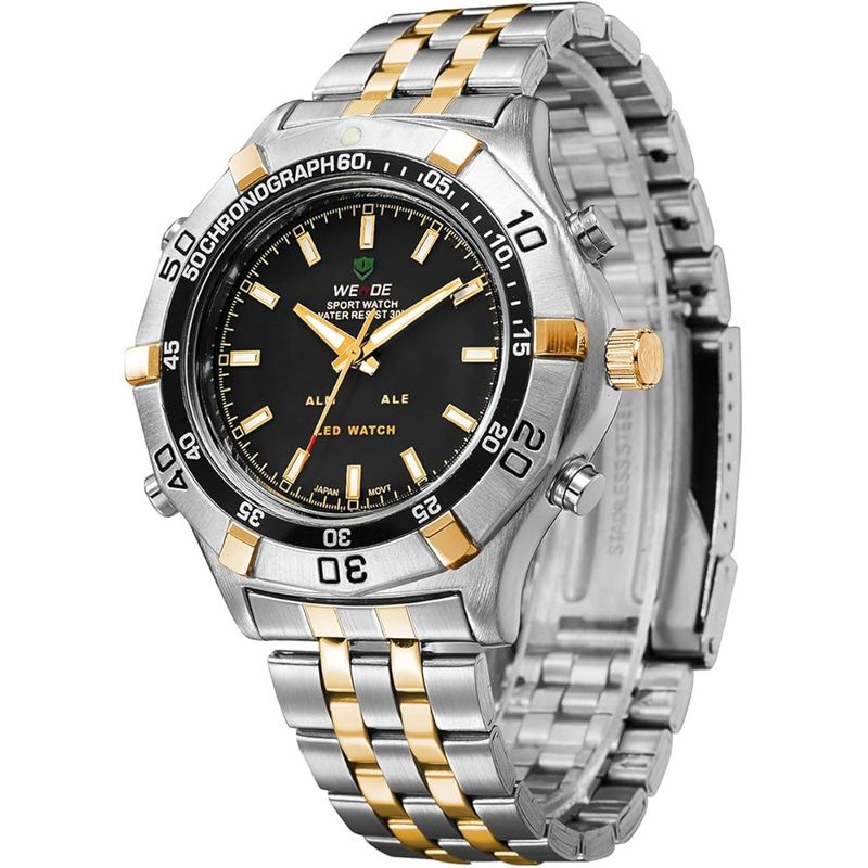 WEIDE - reloj weide wh905g-1c hombre analogo digital metal