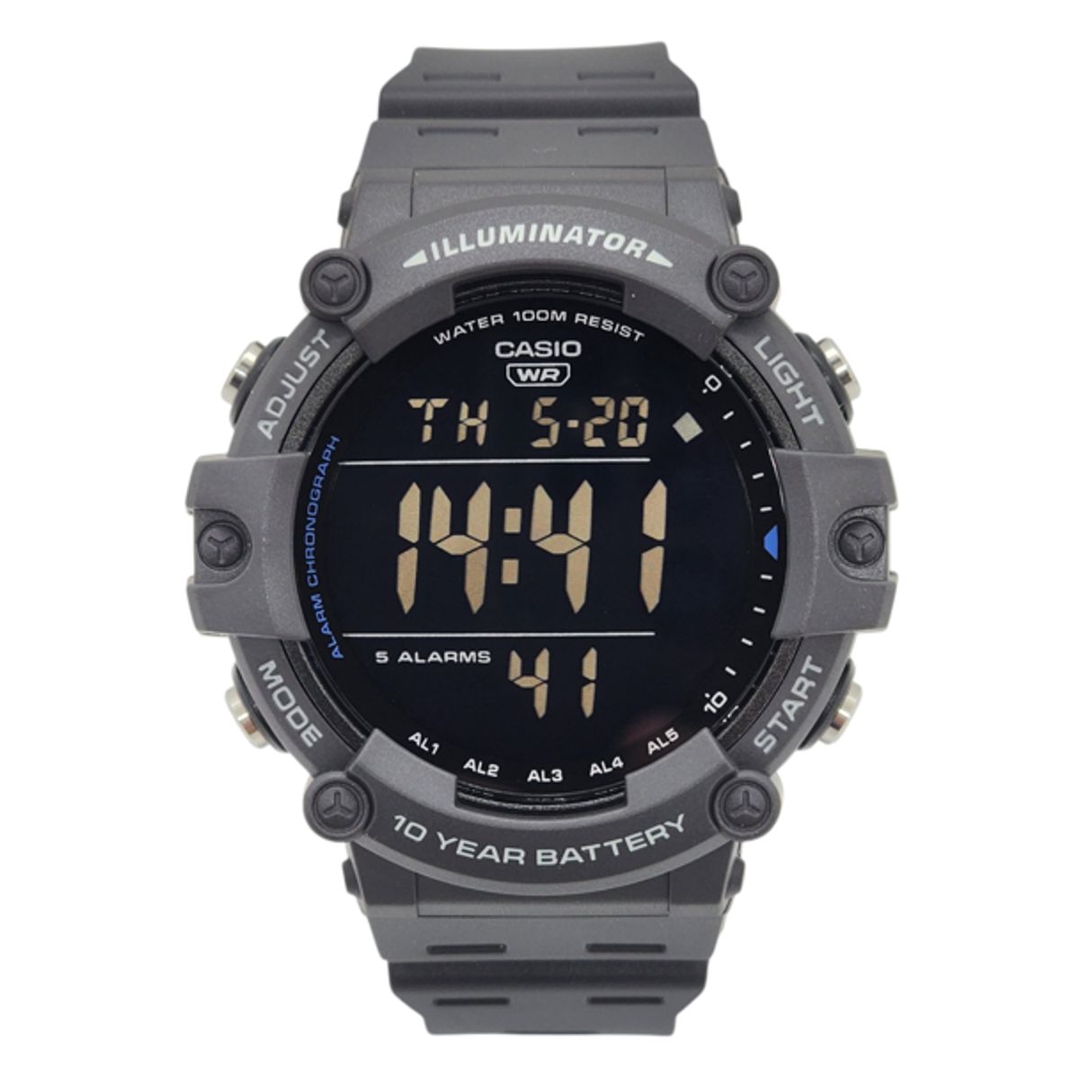 CASIO - Reloj de pulsera Casio caballero AE-1500WH-8BV gris fondo negro