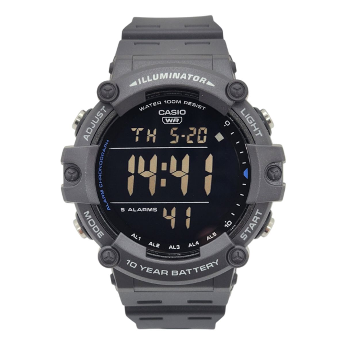 CASIO - Reloj de pulsera Casio caballero AE-1500WH-8BV gris fondo negro