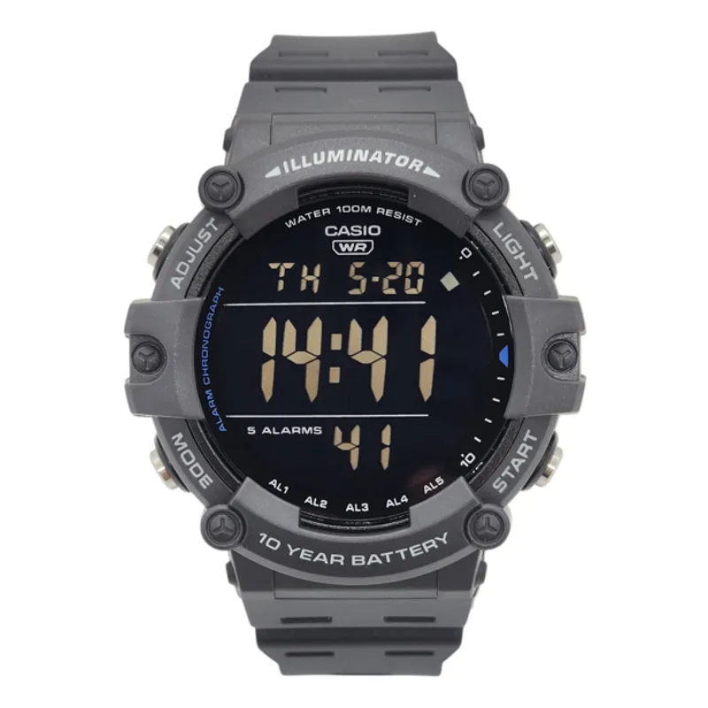 CASIO - Reloj de pulsera Casio caballero AE-1500WH-8BV gris fondo negro