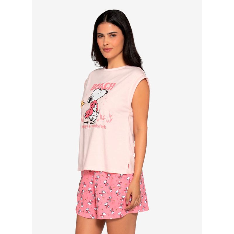 LADY GENNY - Pijama Mujer AlgodónCotton Snoopy