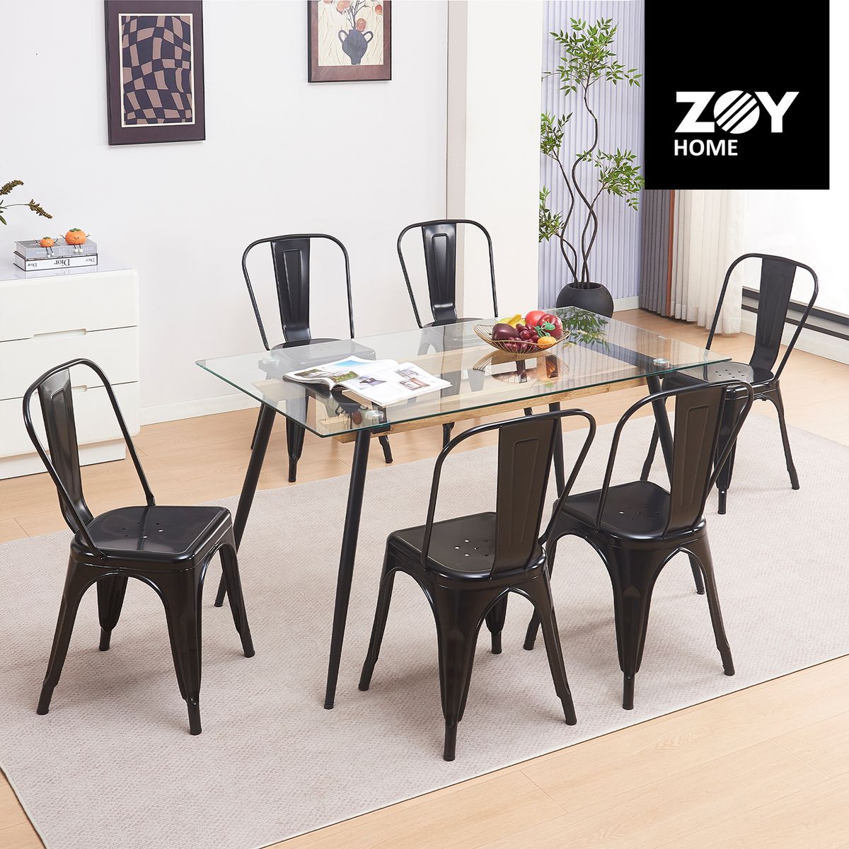 WDS HOME - Juego de Comedor Mykonos 1+6