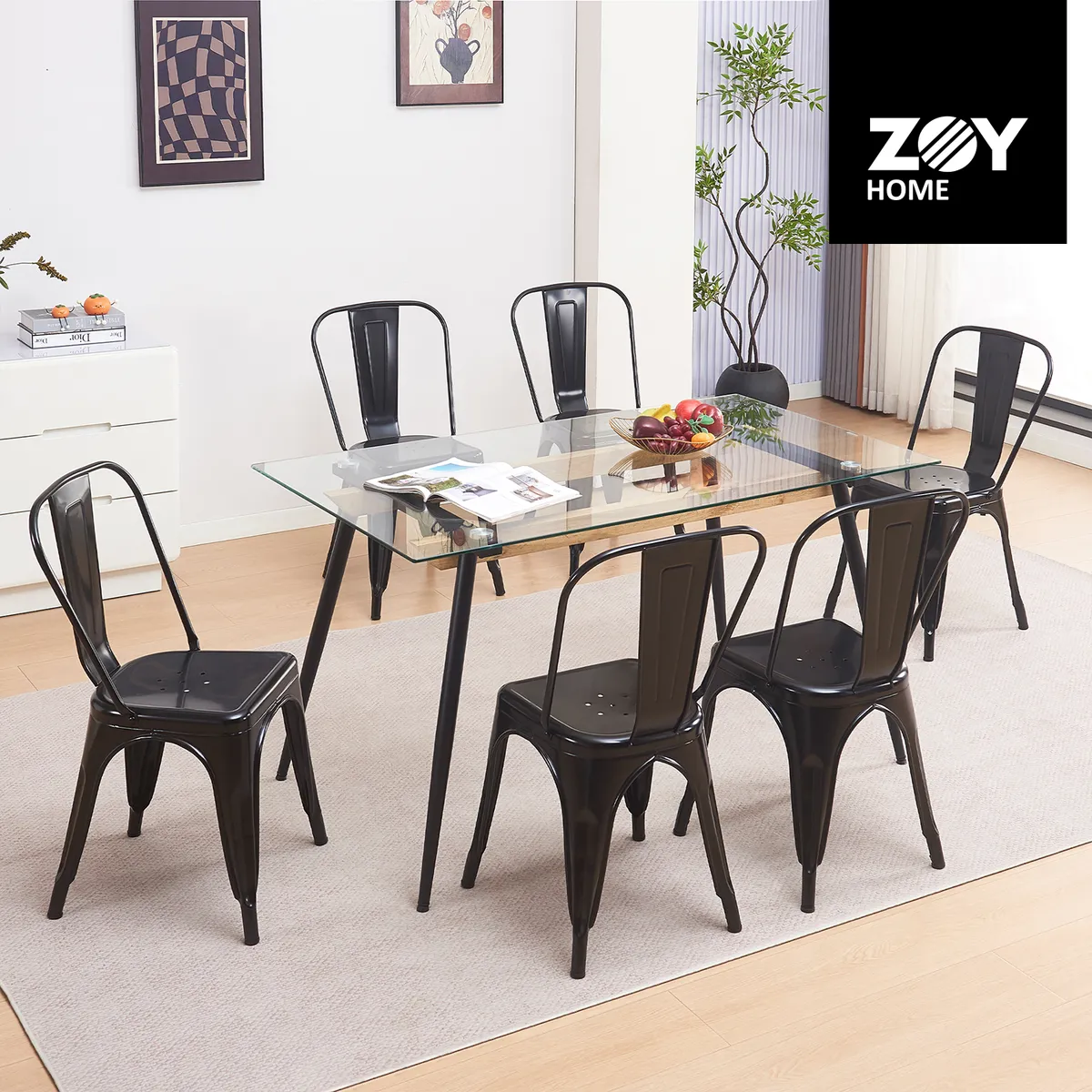 WDS HOME - Juego de Comedor Mykonos 1+6