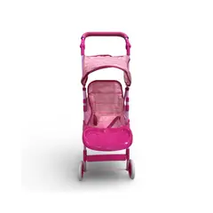 GENERICO - COCHE SIMPLE METALICO GRANDE DISEÑO ROSADO