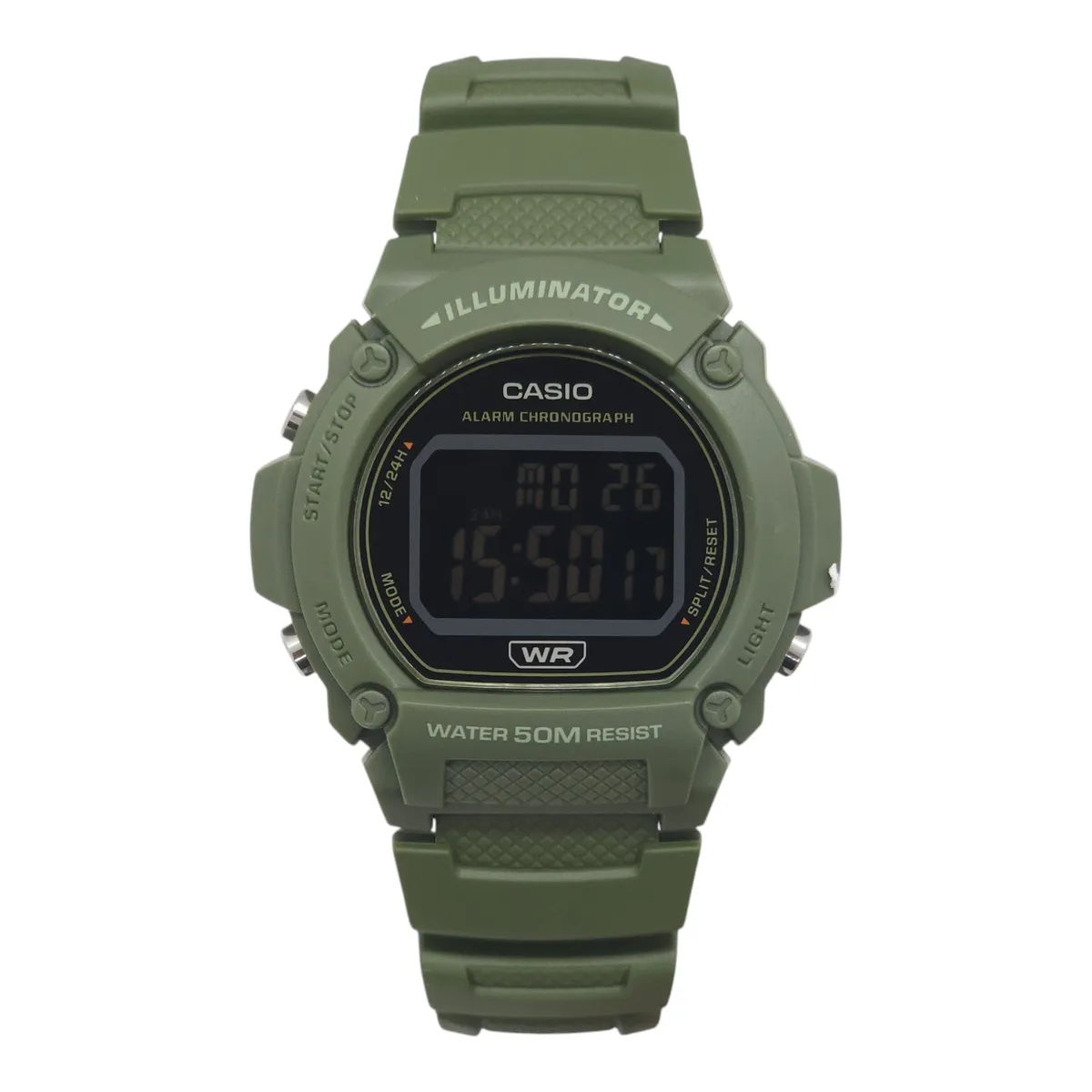 CASIO - Reloj de pulsera Casio unisex W-219HC-3BV verde