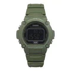 CASIO - Reloj de pulsera unisex W-219HC-3BV verde