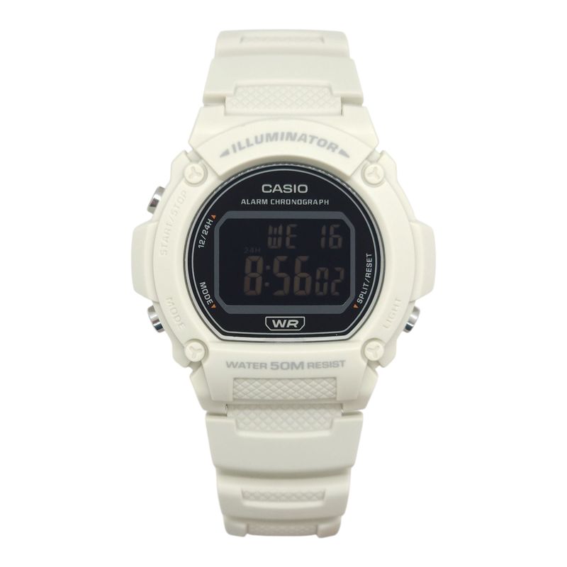 CASIO - Reloj de pulsera Casio unisex W-219HC-8BV blanco