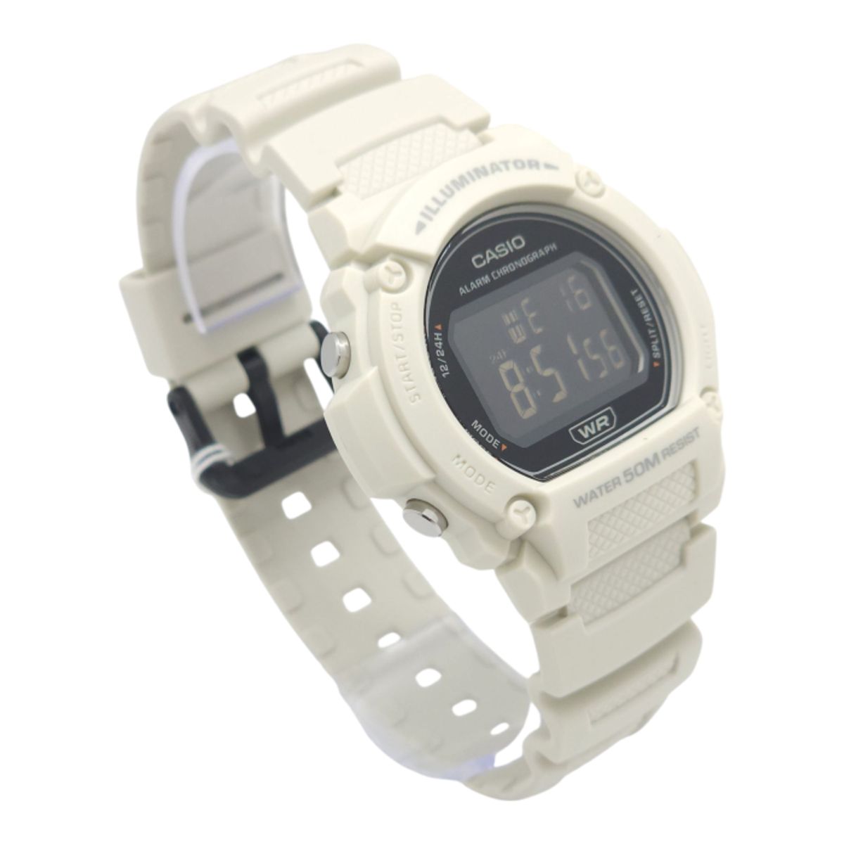 CASIO - Reloj de pulsera Casio unisex W-219HC-8BV blanco