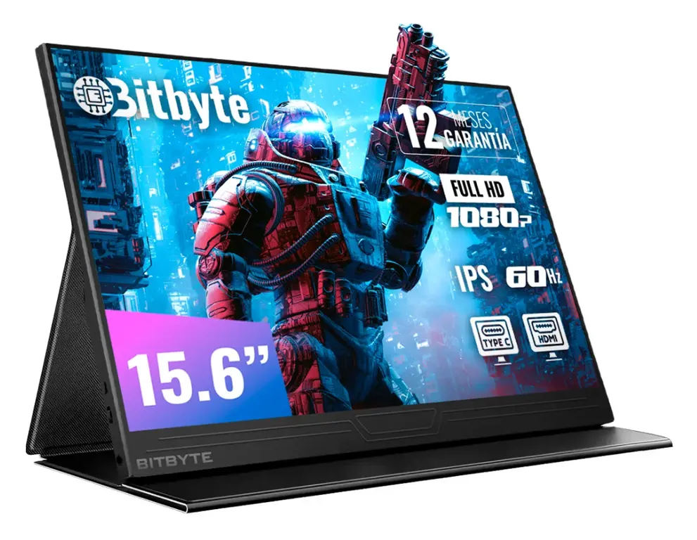 Monitor Portátil Bitbyte 15.6 Full Hd - Con Parlante