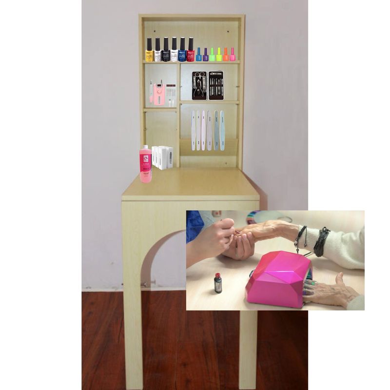 GENERICO - Mesa plegable para manicura anclaje a pared