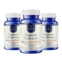 Pack x3 Magnesio Bisglicinato 270 capsulas Karun Life