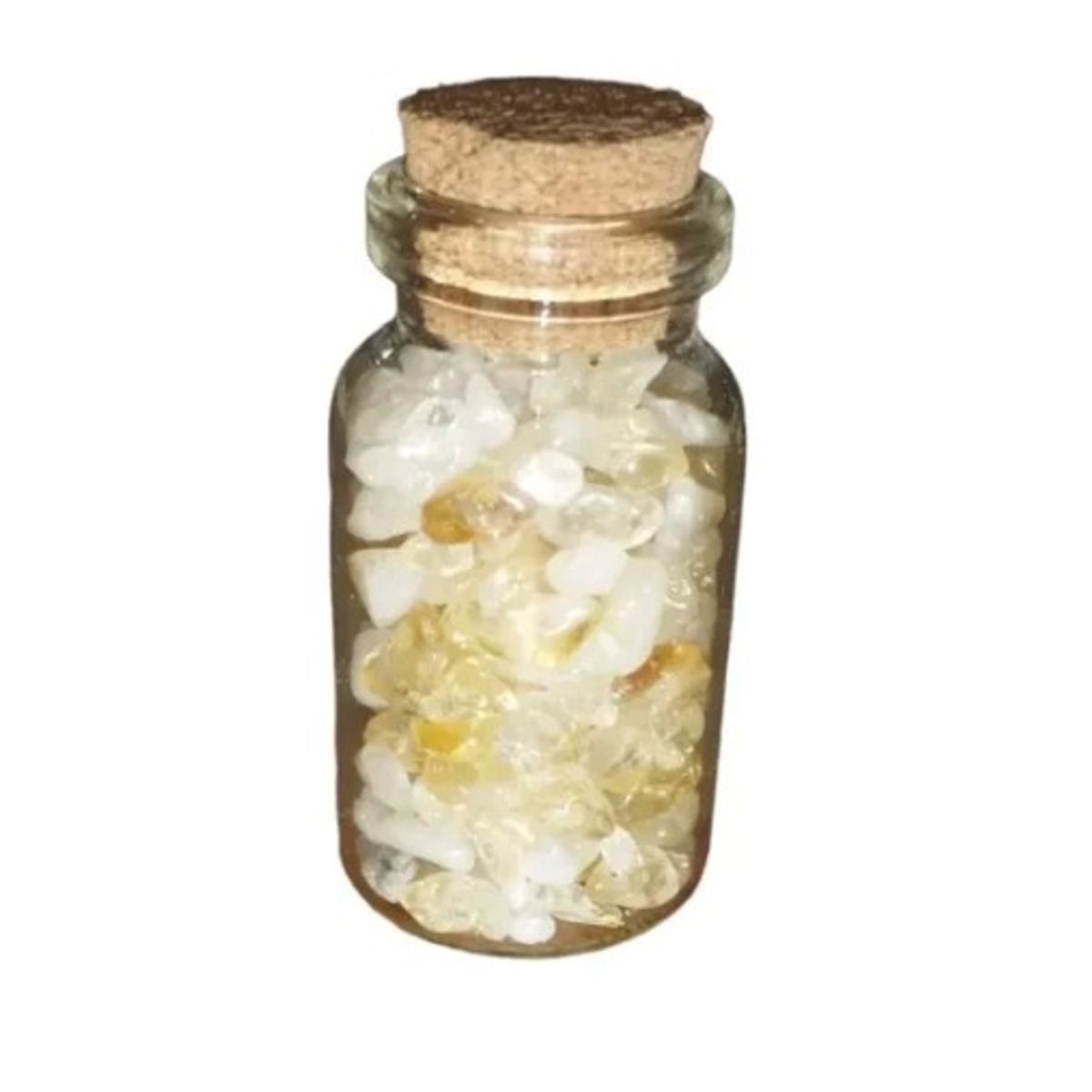 GENERICO - Botella De Vidrio Energética Con Piedra Citrino Unidad